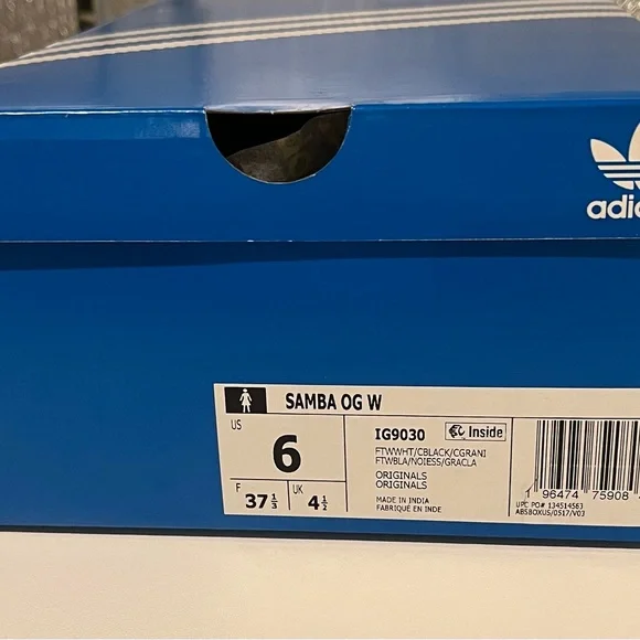 Adidas SAMBA OG Classic Black & White - Picture 9 of 9